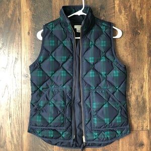 Host Pick! J Crew plaid puffer vest